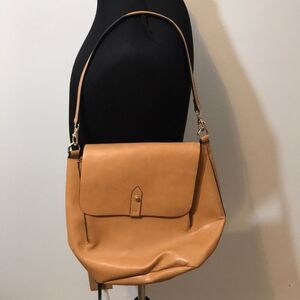 GAP Cognac Vegan Leather Convertible Bag GUC